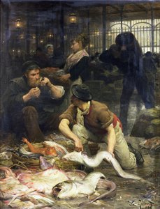 Der Fischmarkt am Morgen, 1880